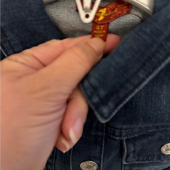 7 for all mankind Toddlers boys denim jacket 4T - Picture 3 of 4